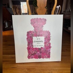 Olivia Gal Chanel Number 5 Rose II 30 X 30 Canvas Wall Art